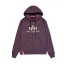 Basic Zip Hoody - plum