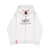 Basic Zip Hoodie - pastel grey melange