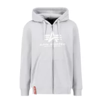 Basic Zip Hoody PP - pastel grey