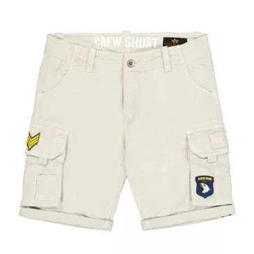 CREW SHORT PATCH - stone