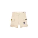 CREW SHORT PATCH - vintage white
