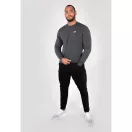 Basic Sweater Small Logo - greyblack Basic Sweater Small Logo - greyblack