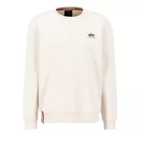 Basic Sweater Small Logo - jet stream white