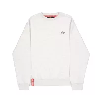 Basic Sweater Small Logo - pastel grey melange