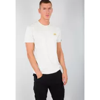 Basic T Small Logo - vintage white