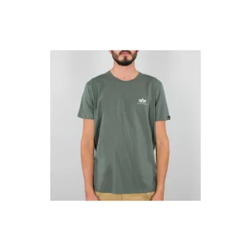 Basic T Small Logo - vintage green