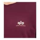 Basic T Small Logo - dark cherry