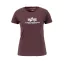 New Basic T Woman - deep maroon