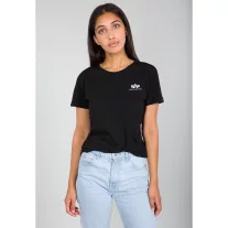 Basic T Small Logo Woman - black