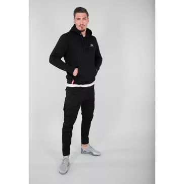 Basic Hoody Small Logo - black