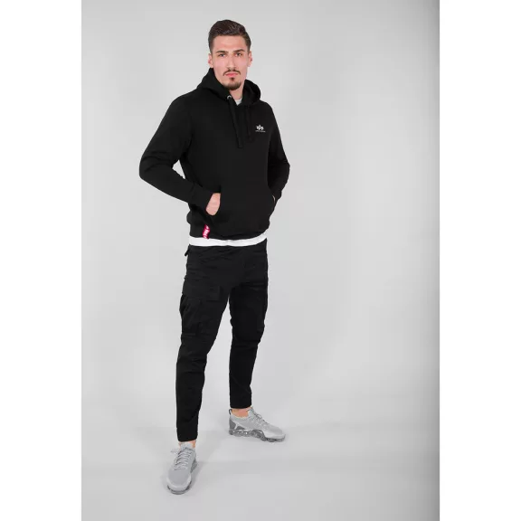 Basic Hoody Small Logo - black