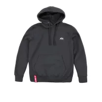 Basic Hoody Small Logo - greyblack