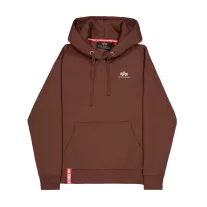 Basic Hoody Small Logo - powder brown