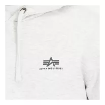 Basic Hoody Small Logo - pastel grey melange