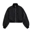 MA-1 Cropped Bomber Jacket Women - black