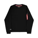 Label Sweashirt Backprint - black