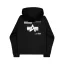 Label Backprint Hoodie - black