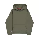 Label Backprint Hoodie - dark olive