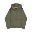 Label Zip Back Print Hoodie - dark olive Label Zip Back Print Hoodie - dark olive