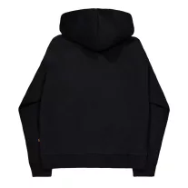 Logo Track Tape Hoodie- black