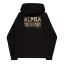 Dripping Camo Print Hoodie - black
