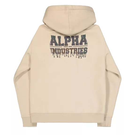 Dripping Camo Print Hoodie - organic beige Dripping Camo Print Hoodie - organic beige