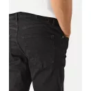 Tapered Denim Jeans - black