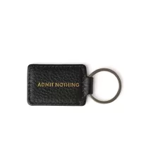 Full-Grain Leather Key Fob - black