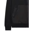 Daponte Zip Through Hoodie - black