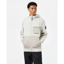Daponte Zip Through Hoodie - rhino