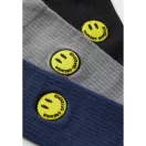 Smiley Sports Socks - 3 pair pack - navy/black/grey Smiley Sports Socks - 3 pair pack - navy/black/grey