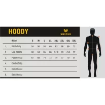 Commander Zip Hoody - steel grey