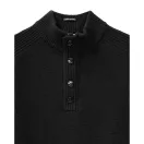 Castillos Knitted Wool Quarter Neck Sweater - black